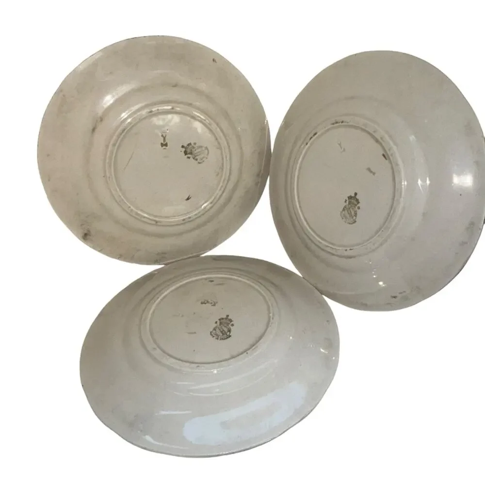 Childrens Antique Plates Made in France Whimsical